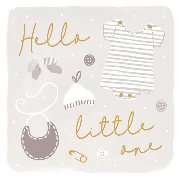 "Hello Little One" Greeting Card 5.5" x 5.5"