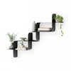 Montage Metal Wall Shelves Set of 2 - Black