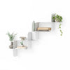 Montage Metal Wall Shelves Set of 2 - White