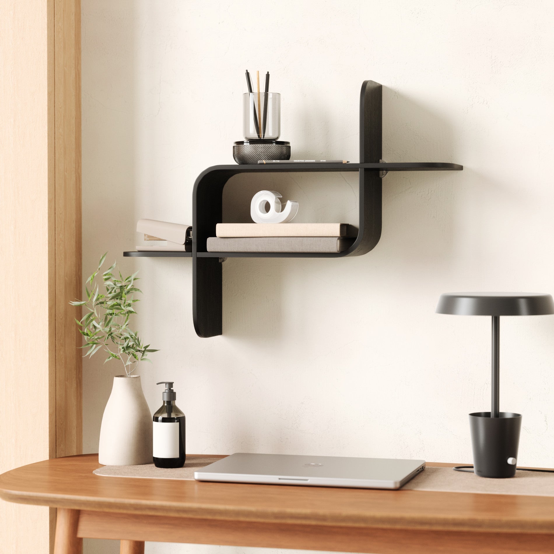 Montage Wall Shelf - Black – Home Décor gift Montreal Villeray Urban Palate