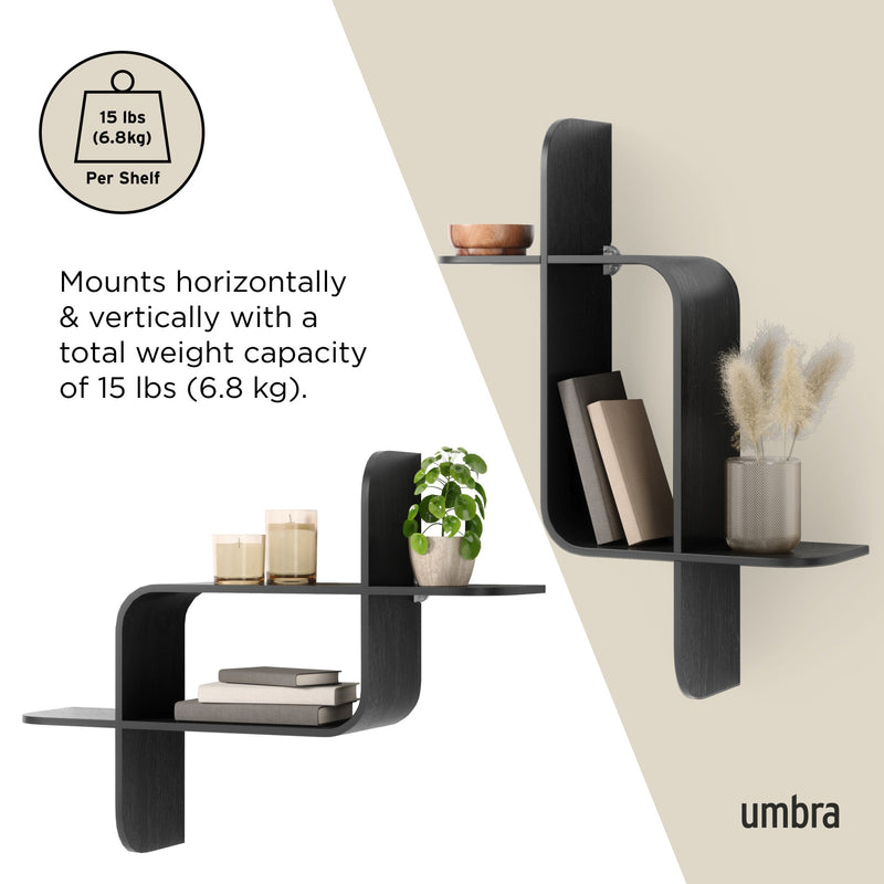 Montage Wall Shelf - Black