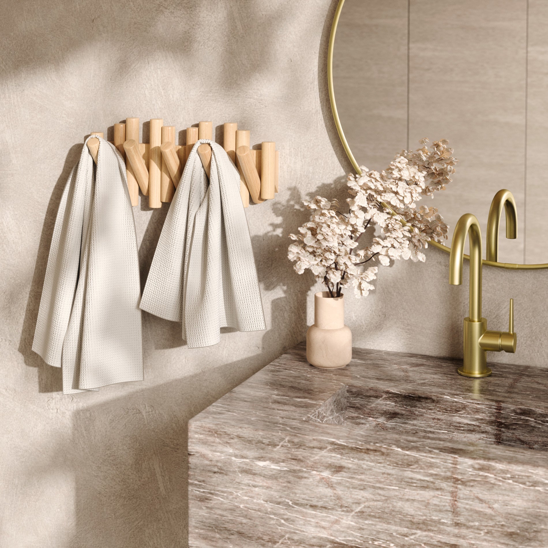 Picket 5 Wall Hook - Natural