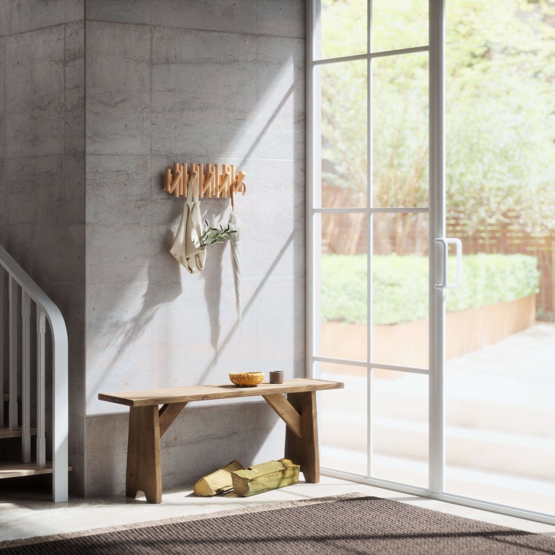 Picket 5 Wall Hook - Natural