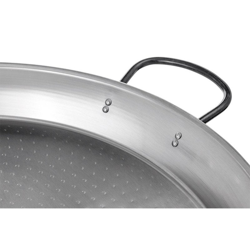 La Valenciana Polished Steel Paella Pan 34cm