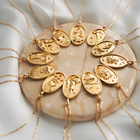 Collar Zodiaco Géminis Oro