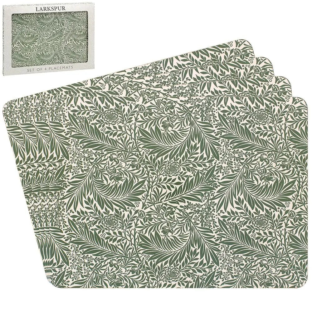 Set of 4 Laminated Placemats - Larkspur