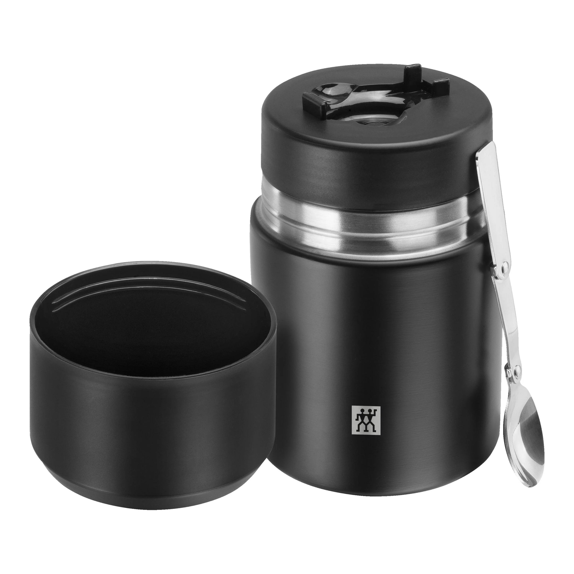 Boîte repas isotherme en acier inoxydable noir 700 ml