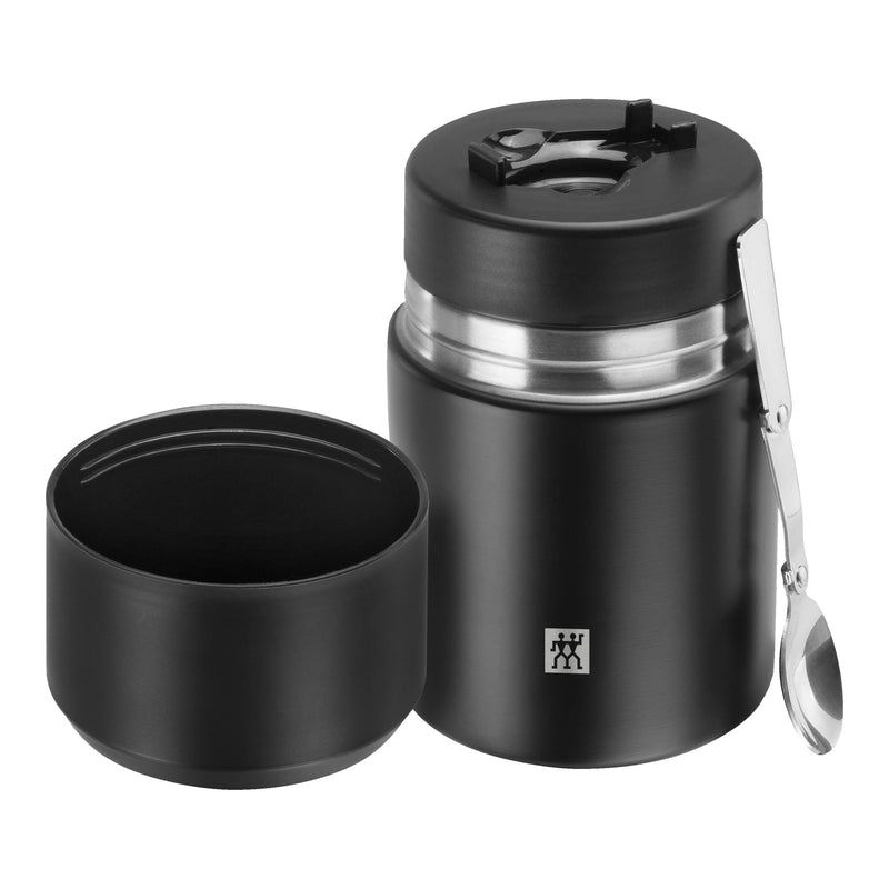 Boîte repas isotherme en acier inoxydable noir 700 ml