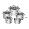 ZWILLING ESSENCE Pot set 10 Piece, 18/10 Stainless Steel
