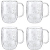 Sorrento Plus Snowflake Double-walled Mug Set of 4