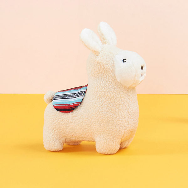Liam the Llama Squeaky Plush Dog Toy