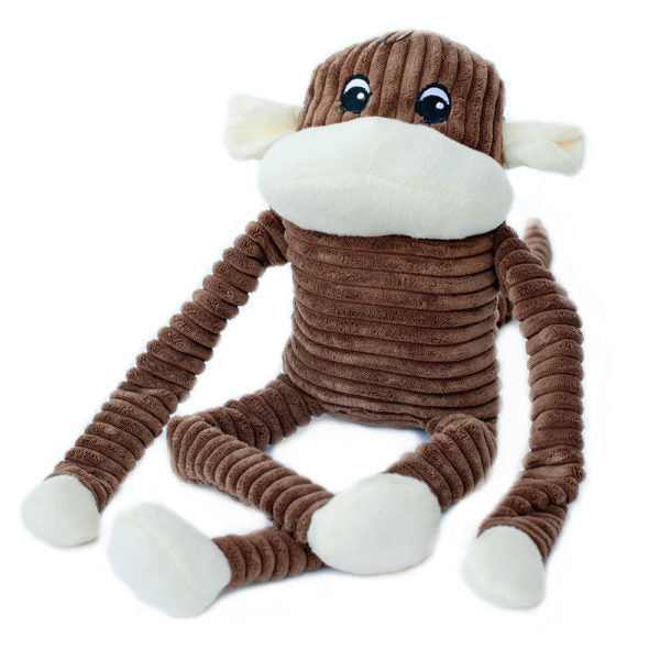 Spencer the Crinkle Monkey XL Squeaky Plush Dog Toy