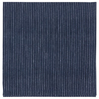 Midnight Pinstripe Linen Napkins Set of 4
