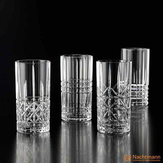 Set of 4 Highland Long Drink Glasses