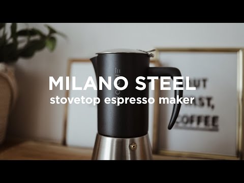 MILANO Stainless Steel Stovetop Moka Espresso Maker