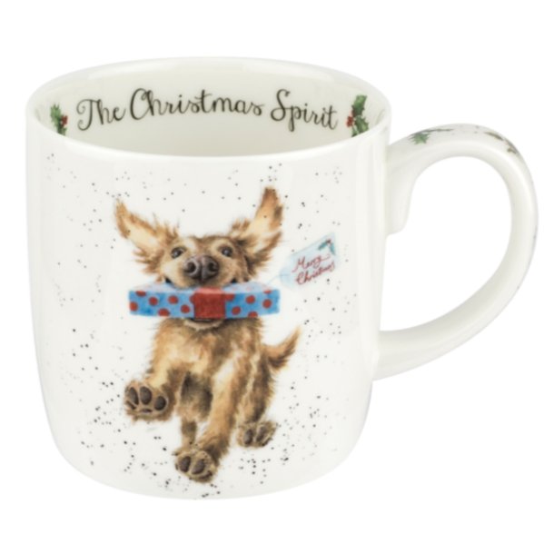 Wrendale Designs The Christmas Spirit 14oz Fine Bone China Mug
