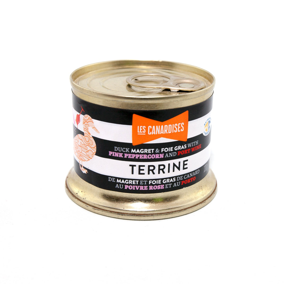 Terrine and Duck Foie Gras, with Pink Pepper and Port (150g)